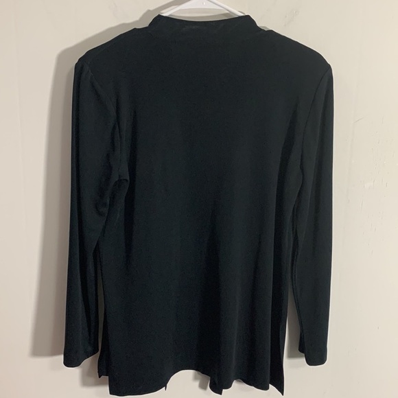 Ming Wang Ruffle front Cardigan / light jacket, Size Small, see measurements - Picture 6 of 8